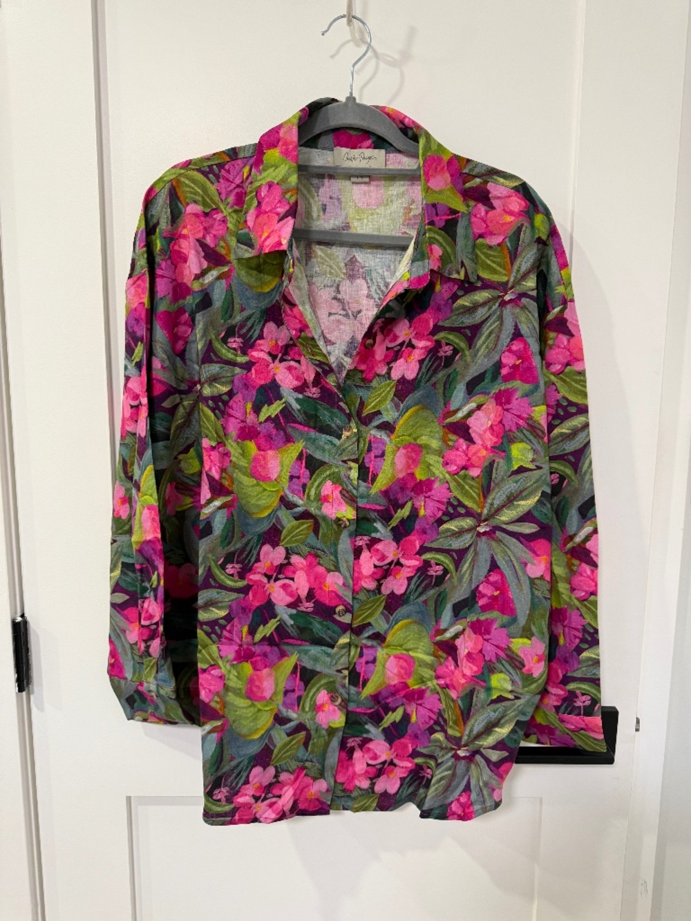 Charlie Paige Linen Blend Shirt
